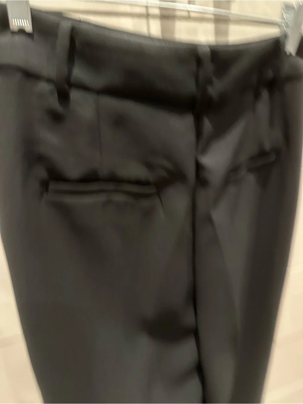 LOFT Black Wide-Leg Trousers